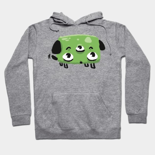 Three-eyed Dog Doodle Monster Hoodie by SaruHime